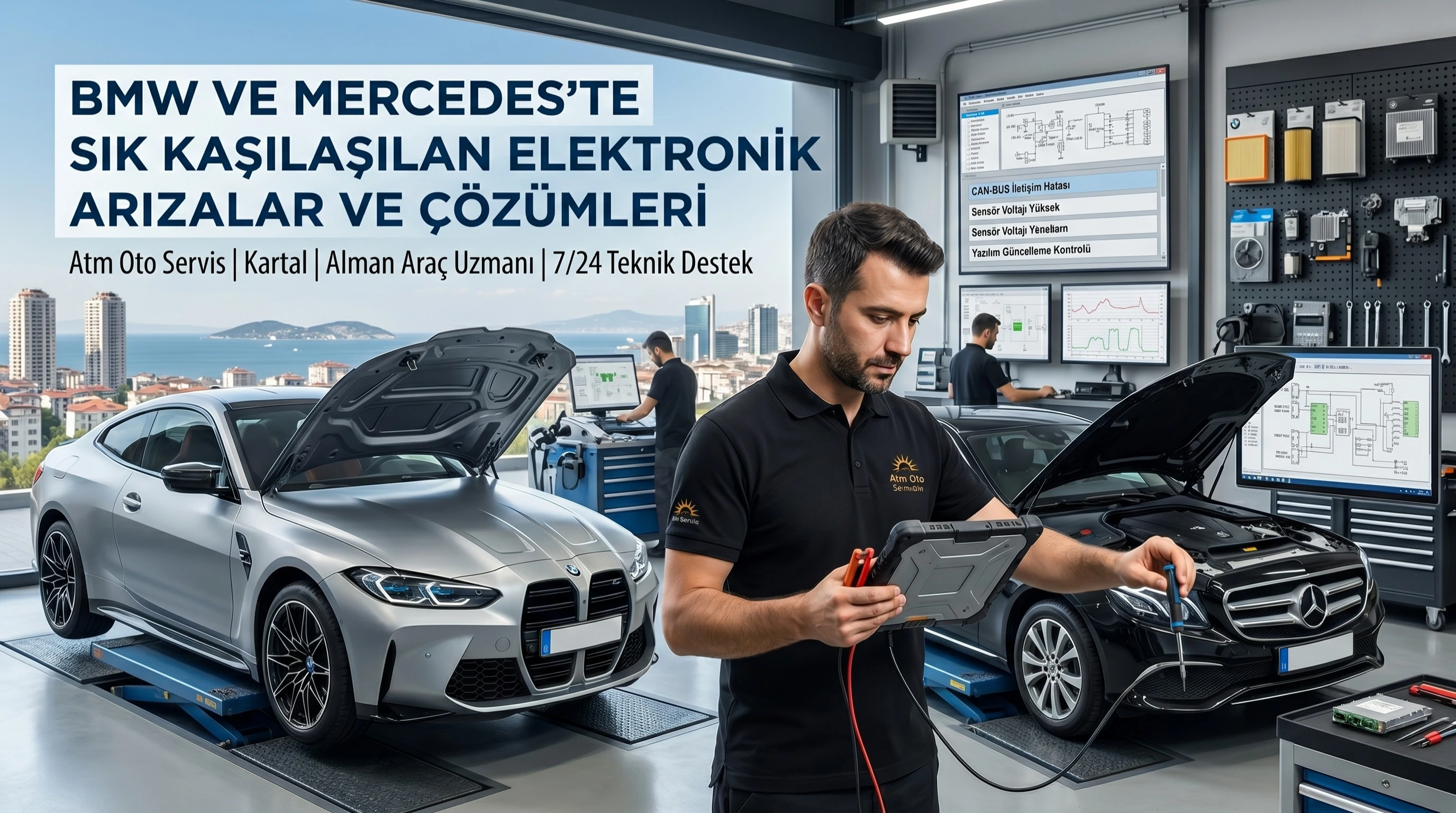 Kartal Atm Oto Servis'te lisanslı BMW ISTA cihazıyla FRM modülü arıza tespiti ve kodlaması yapılması